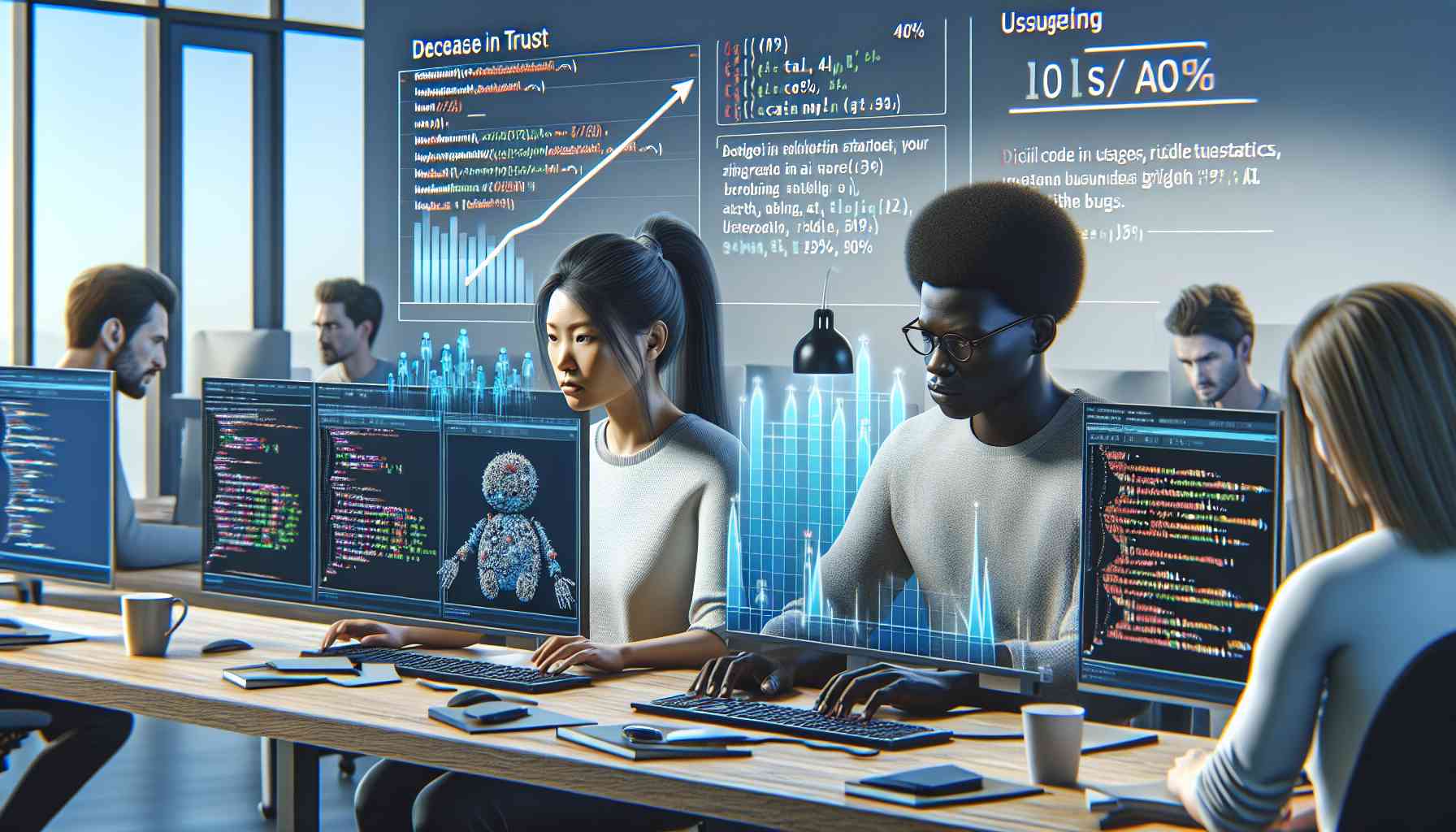 AIコーディングツール利用率80%も信頼度は29%に低下